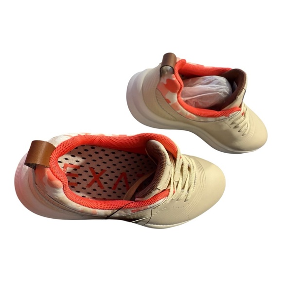 Exatek Anubis Women’s Cream and Coral Golf Shoes - Picture 4 of 12